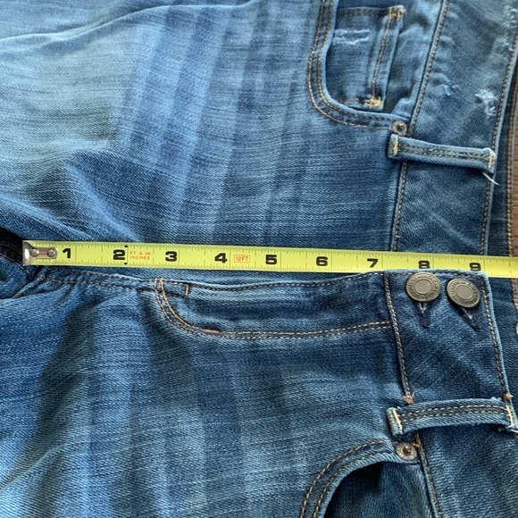 American Eagle Stretch Slightly distressed Artist Jeans size 12 - Picture 12 of 14